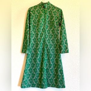 Green lace dress